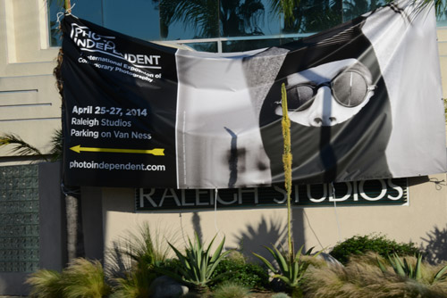 Photo Independent Art Fair Banner on Melrose Ave. - by QH