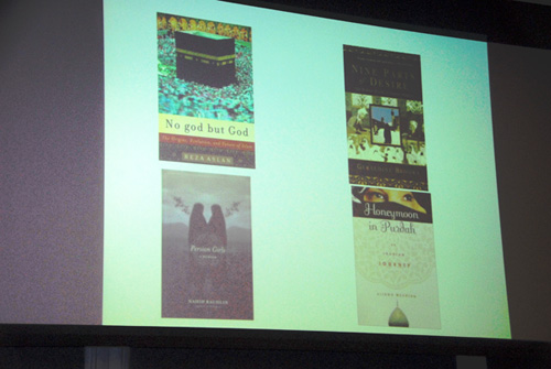 Examples of orientalism in literature: No God but God, Persian Girls, Nine Parts of Desire, Honeymoon in Purdah