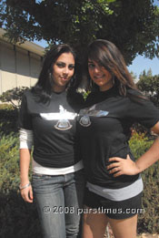 Iranian-Americans girls wearing T-shirts with the Faravahar Symbol - LA (October 12, 2008)  - by QH