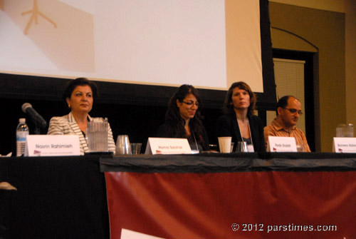 Homa Sarshar, Pardis Shafafi, Dr. Bronwen Robertson, Sourena Parham  - UCLA (October 13, 2012)- by QH