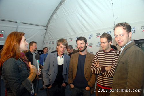 'Sigur Ros':   Kjartan Sveinsson,   Orri Pall Dyrason, Jonsi Birgisson, Georg Holm - AFI Fest (November 2, 2007)- by QH