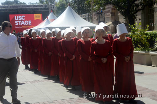 Performers promoting 'The Handmaid's Tale' tv series - USC (April 23, 2017) - by QH