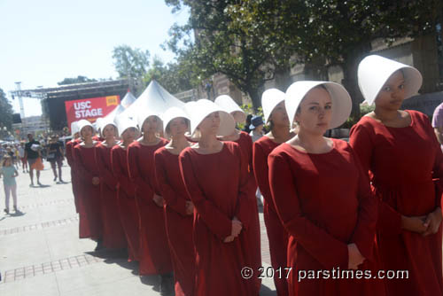 Performers promoting 'The Handmaid's Tale' tv series  - USC (April 23, 2017) - by QH