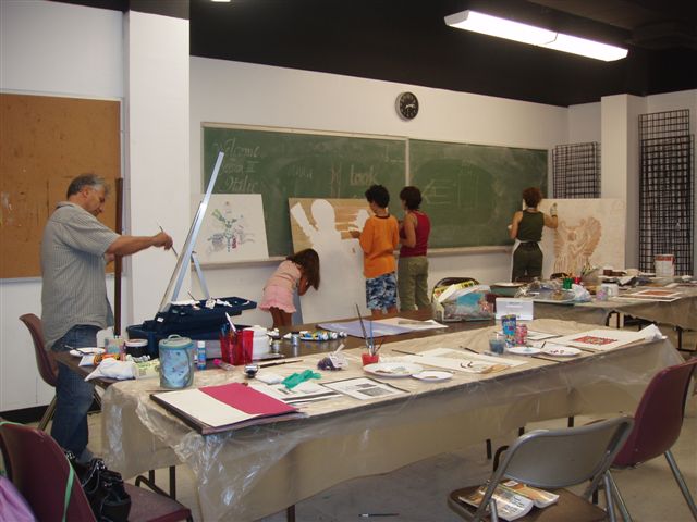 Habib Sesar, Mojdeh, Nima & Tara Abaudry at Orange County Fine Arts Studio