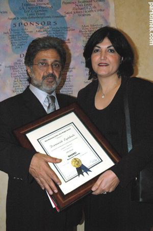 Dariush Eghbali and his Wife Venos - Los Angeles (October 18, 2005)