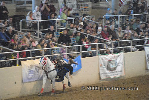 All American Cowgirl Chicks Performing Tricks  - Burbank (December 29, 2009) - by QH
