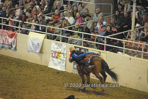 All American Cowgirl Chicks Performing Tricks - Burbank (December 29, 2009) - by QH