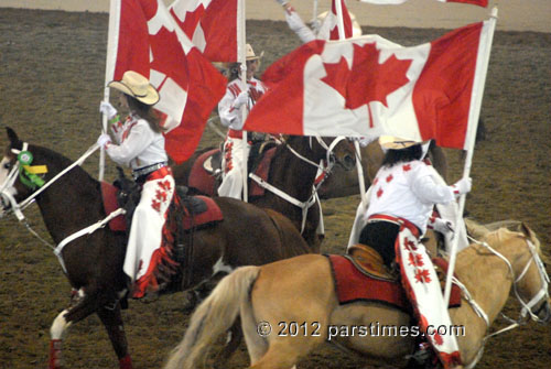 Canadian Cowgirls Precision Drill Team - Burbank (December 29, 2012) - by QH