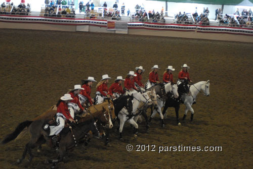 The Norco Cowgirls Rodeo Drill Team - Burbank  (December 29, 2012) - by QH