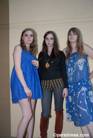 Members of the Like:  Elizabeth Z Berg (vocals/guitar), Charlotte Froom (bass/vocals) and Tennessee Thomas (drums) - by QH