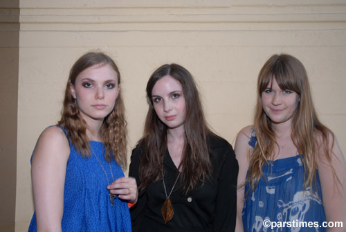 Members of the Like: Elizabeth Z Berg (vocals/guitar), Charlotte Froom (bass/vocals) and Tennessee Thomas (drums)- by QH