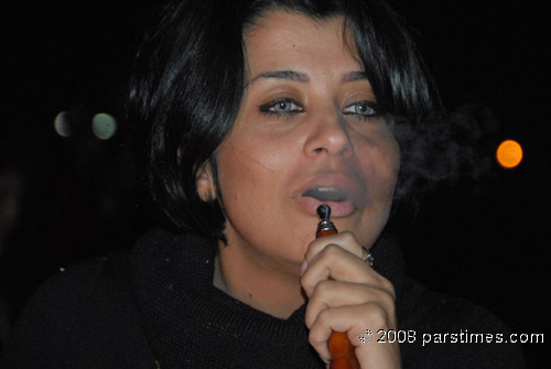 Portrait of Hakka Woman Smoking Pipe