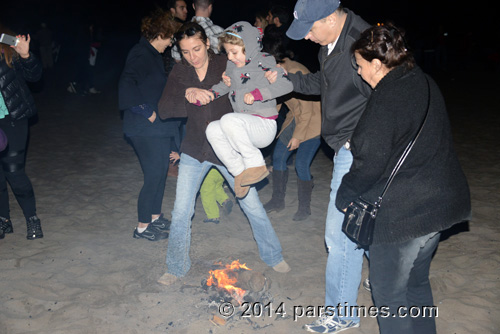 Toddler over the fire, LA (March 18, 2014)  - by QH