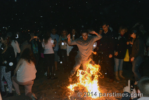 Man jumping over the fire, LA (March 18, 2014)   - by QH
