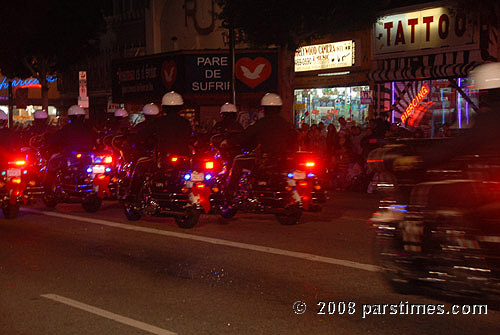 LAPD motorcycle Team  - Hollywood (November 30, 2008) by QH