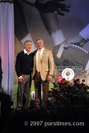USC Coach Pete Carroll &  University of Illinois Head Coach Ron Zook (December 31, 2007) - by QH