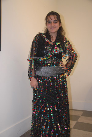 Iranian girl in traditional dress