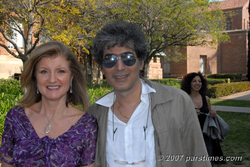 Founder of Huffington Post, Arianna Huffington & Founder of Pars Times, Qumars Hojjaty (April 29, 2007) - by QH