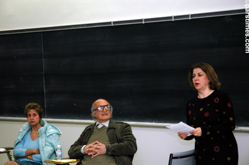 Nahid Rachlin participating at a Panel discussion at UCLA (March 12, 2006) - by QH