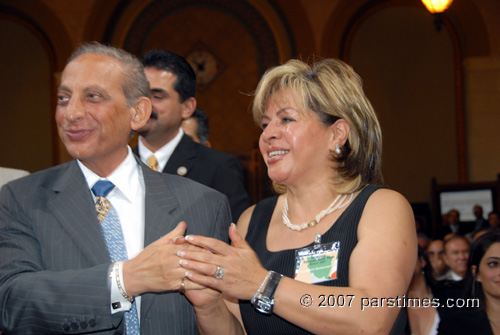 Jimmy Delshad & Shekarchi Restaurant Owner - LA City Hall (March 16, 2007)- by QH