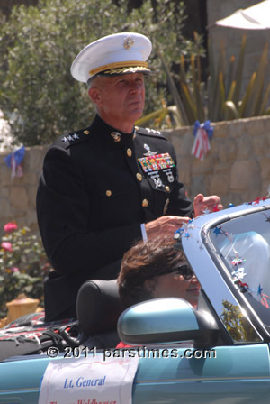 Lieutenant General Thomas D. Waldhauser - Pacific Palisades (July 4, 2011) - By QH