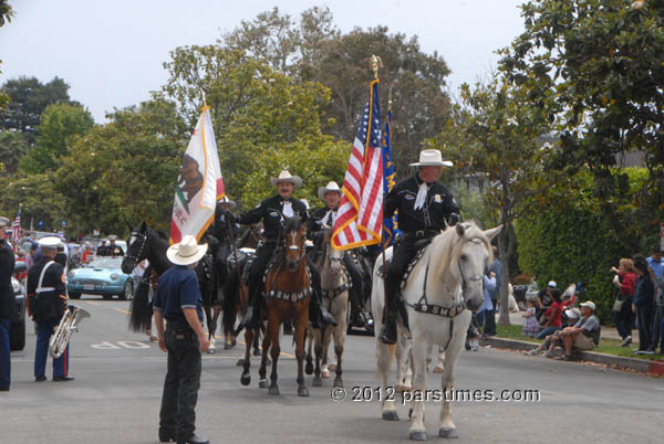 Fourth of July Parade: Santa Monica mounted police - Pacific Palisades (July 4, 2012) - By QH