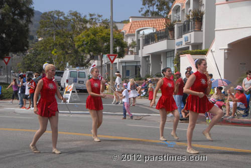 Long Beach Band Twirlers - Pacific Palisades (July 4, 2012) - By QH