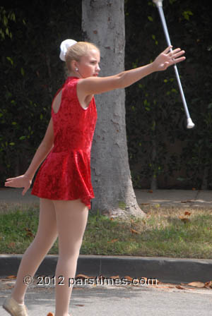 Long Beach Band Twirler - Pacific Palisades (July 4, 2012) - By QH