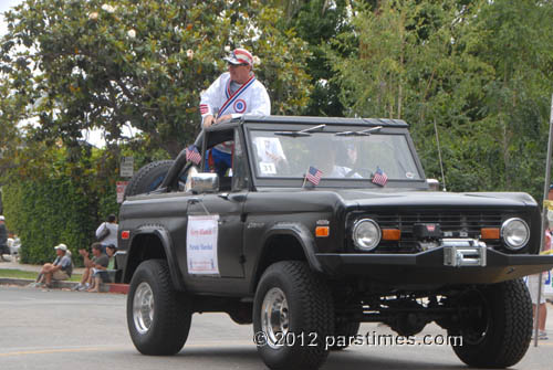 Parade Marshal Gerry Blanck  - Pacific Palisades (July 4, 2012) - By QH