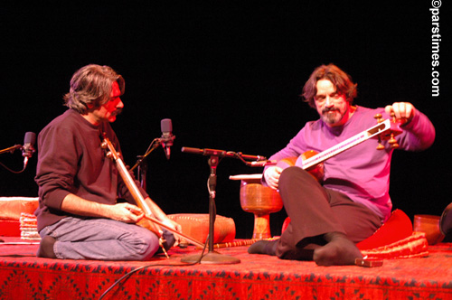 Hossein Alizadeh & Keyhan Kalhor during rehearsal- UCSB (February 28, 2006) by QH
