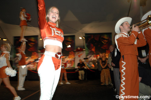 University of Texas Band's Whitney King (Feature Twirler), Pasadena - by QH
