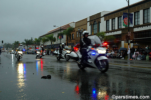 Police on Colorado Blvd - Rose Parade, Pasadena (January 2, 2006) - by QH