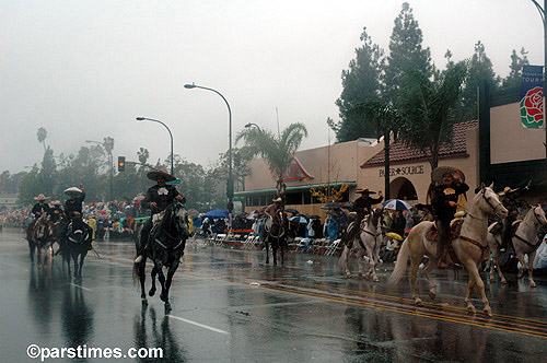 The Banuelos Charro Team - Rose Parade, Pasadena (January 2, 2006) - by QH