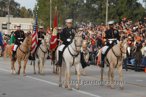 US Marine Corps Mounted Color Guard - Pasadena (January 1, 2008) - by QH