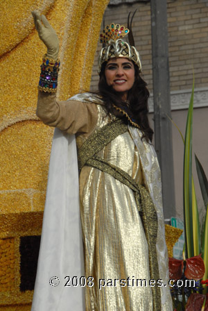 Woman riding on the Egypt?s Float - Pasadena (January 1, 2008) - by QH