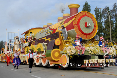 Western Asset: The Circus Comes to Town Float - Pasadena (January 1, 2008) - by QH