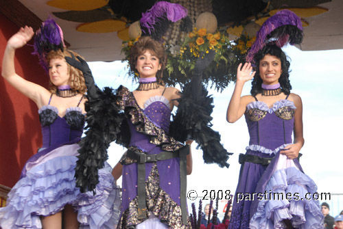 Women riding on the  Wild Western Days Float - Pasadena (January 1, 2008) - by QH