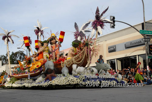 The Kaiser Permanente float, 'Aloha Festival' - Pasadena (January 1, 2008) - by QH