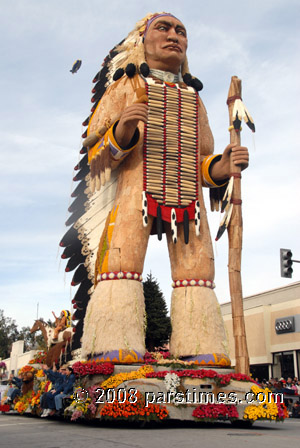 Farmers' Insurance float: 'Celebrating Our National Heritage,' winner of the National trophy - Pasadena (January 1, 2008) - by QH