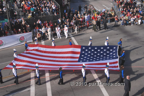American Flag - Pasadena (January 1, 2010) - by QH