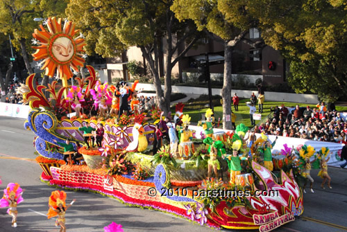 Jack's Samba Carnival' Rose Float - Pasadena (January 1, 2010) - by QH