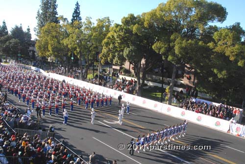 Los Angeles Unified School District All District Honor Band  - Pasadena (January 1, 2011) - by QH