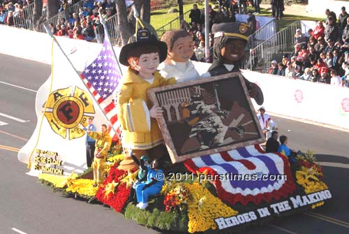 West Covina's Float 'Heroes in the Making' - Pasadena (January 1, 2011) - by QH
