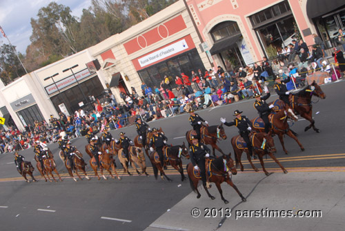 Anaheim Police Department Mounted Enforcement Unit - Pasadena (January 1, 2013) - by QH