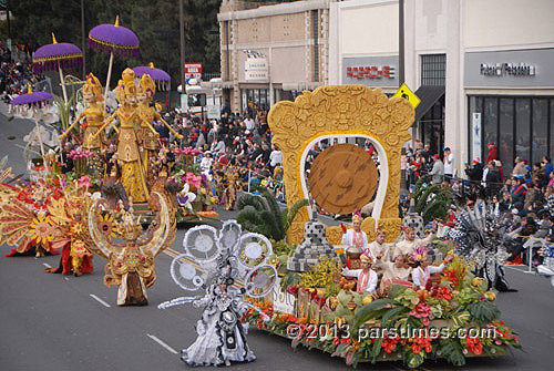 Ministry of Tourism & Creative Economies, Republic of Indonesia
 - Pasadena (January 1, 2013) - by QH