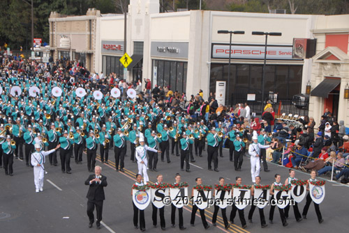 Santiago HS - Bands of Santiago Sharks (BOSS) ?  Corona,  CA - Pasadena (January 1, 2013) - by QH