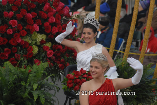 Rose Queen Vanessa Natalie Manjarrez and Princess Kate Benuska - Pasadena (January 1, 2013) - by QH