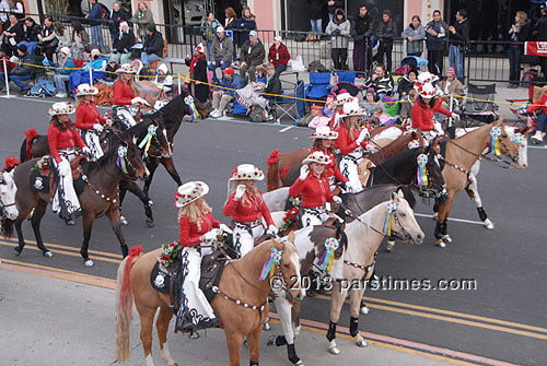 The Norco Cowgirls Rodeo Drill Team - Pasadena (January 1, 2013) - by QH