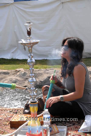 Woman Smoking the Hookah (April 4, 2010) - by QH