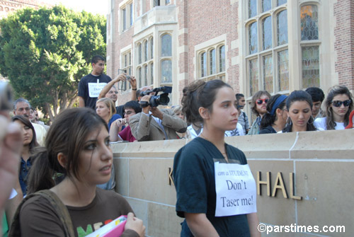 UCLA Students protest taser incident(November 16, 2006) - by QH